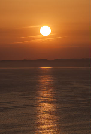 Lyme Bay sunset